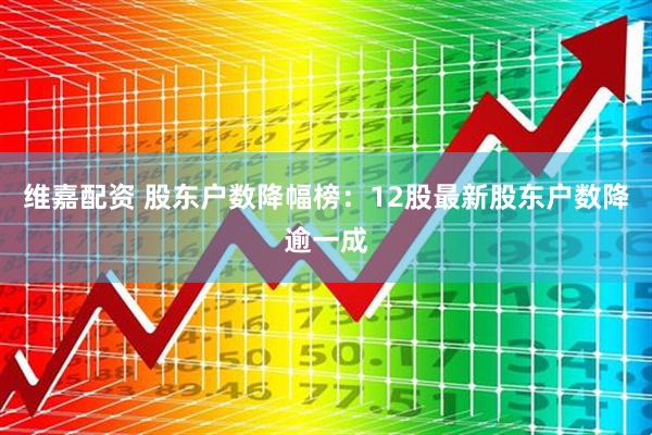 维嘉配资 股东户数降幅榜：12股最新股东户数降逾一成