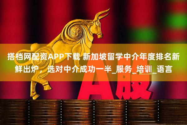 搭档网配资APP下载 新加坡留学中介年度排名新鲜出炉，选对中介成功一半_服务_培训_语言